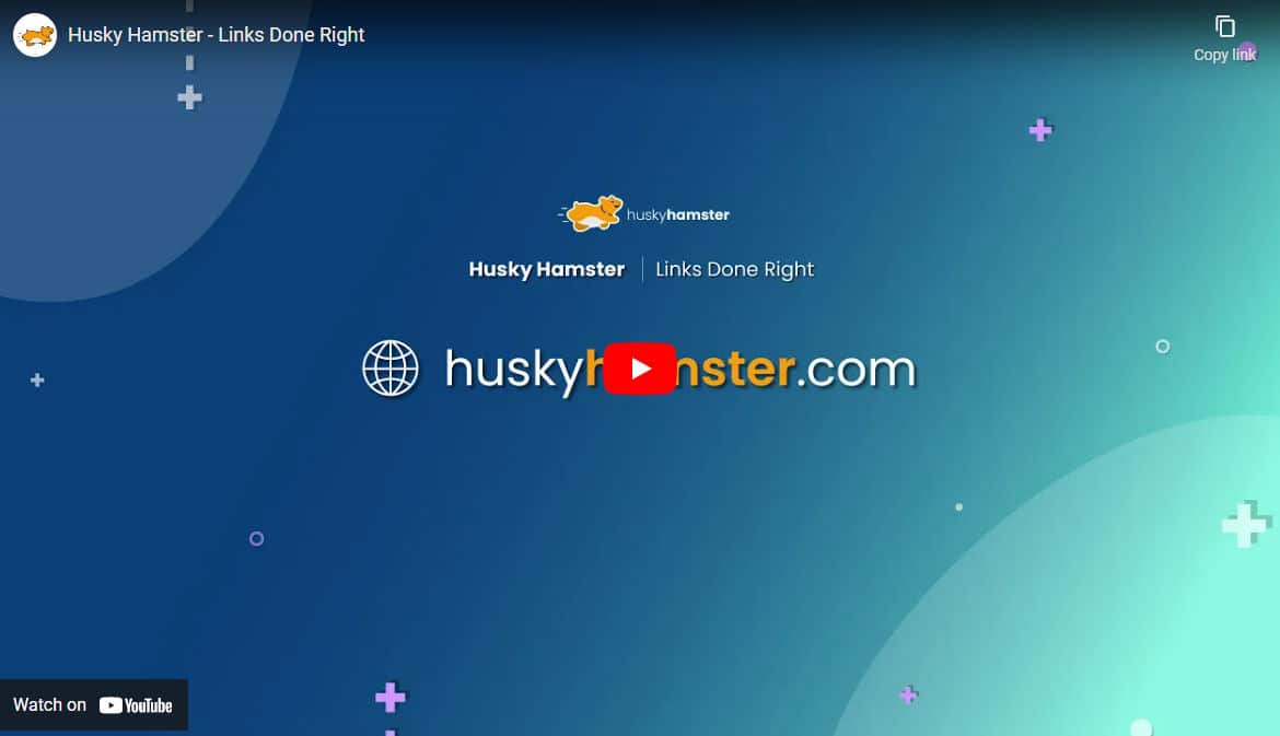 YouTube Thumbnail for an ad video of Husky Hamster